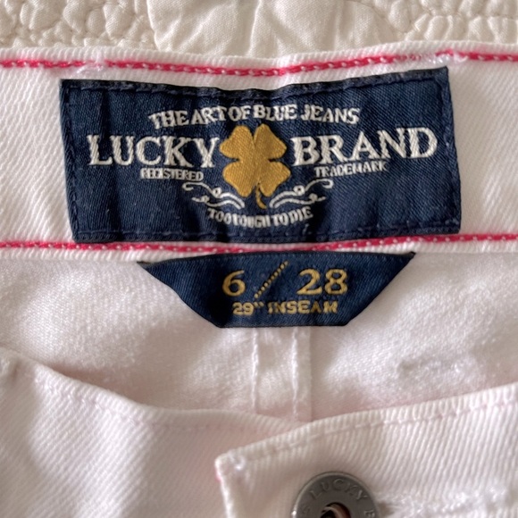 LUCKY BRAND ‘Charlie Skinny’ White Jeans - Picture 9 of 13